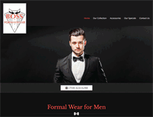 Tablet Screenshot of bossformalwear.com